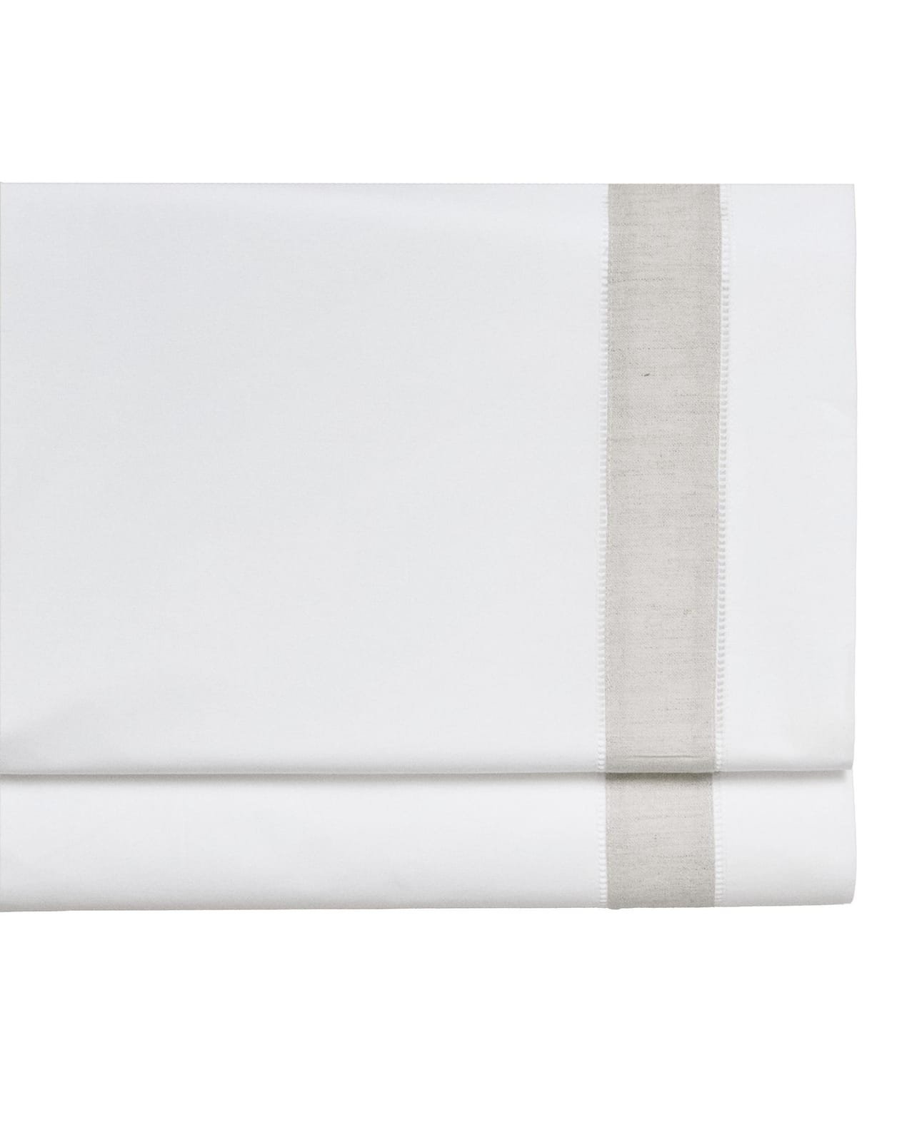 ZARA HOME Простыня без резинки из хлопка с льняной окантовкой ракурс 3