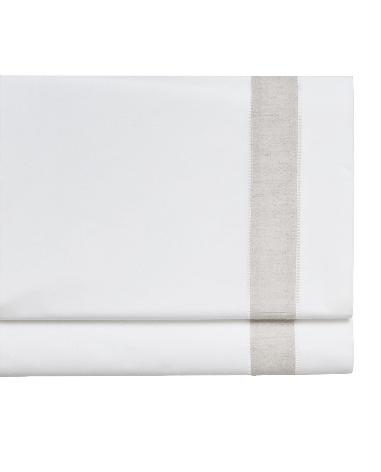 ZARA HOME Простыня без резинки из хлопка с льняной окантовкой ракурс 6