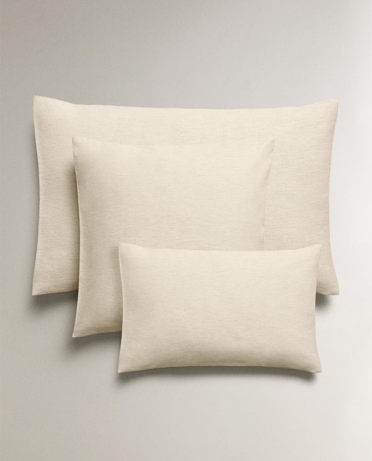 Наволочка декоративная ZARA HOME Гладкая наволочка для декоративной подушки ECRU 50 x 50 cm