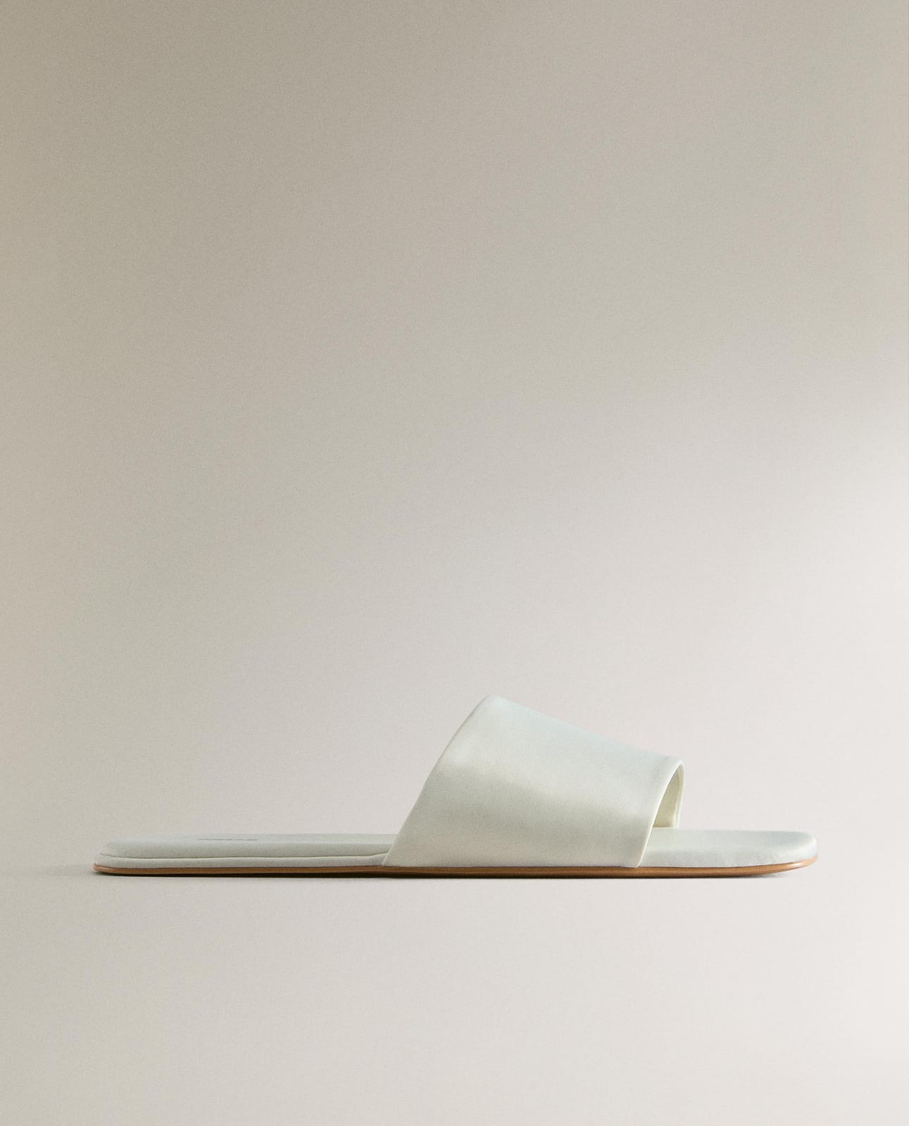 Тапочки ZARA HOME сатиновые шлепанцы BEŻOWY 37