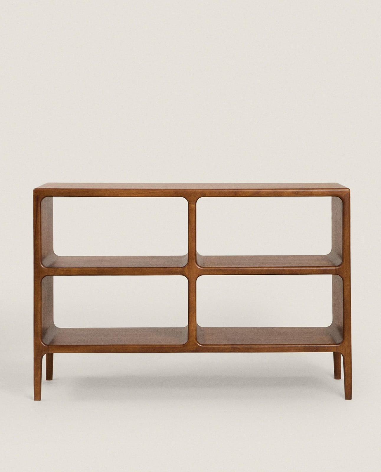 Стеллаж ZARA HOME средний стеллаж из темного дерева коричневый 75 x 111.2 x 35 cm