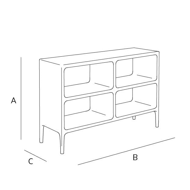 ZARA HOME СРЕДНЯЯ ЭТАЖЕРКА ИЗ ТЁМНОГО ДЕРЕВА ракурс 5