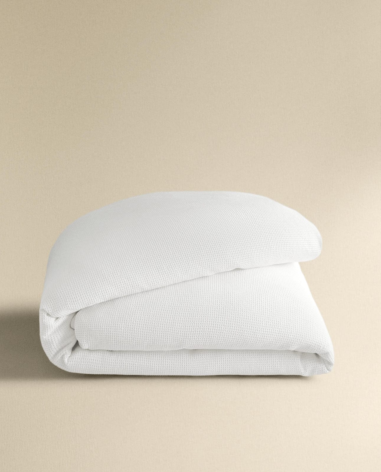 ZARA HOME ПОДОДЕЯЛЬНИК ИЗ ХЛОПКА MINI WAFFLE ракурс 3