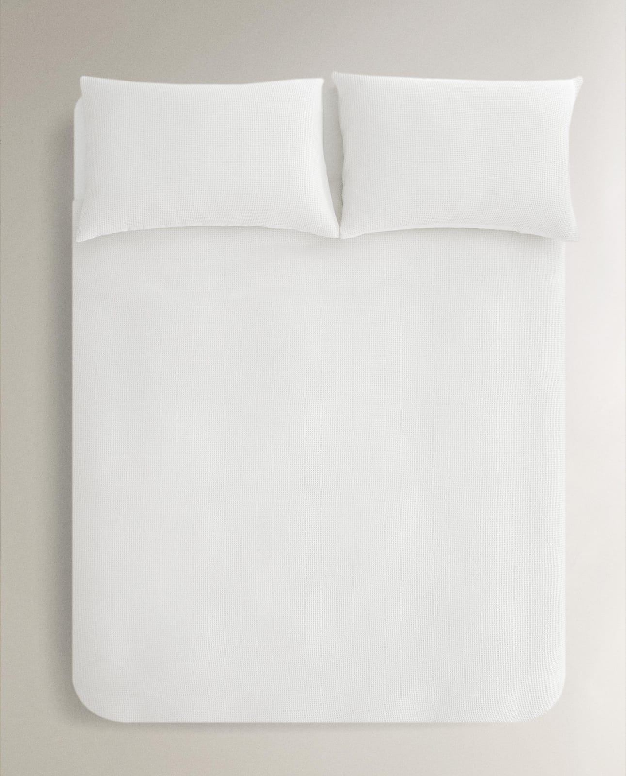 Пододеяльник ZARA HOME пододеяльник из хлопка MINI WAFFLE BIAŁY 240 x 220 cm