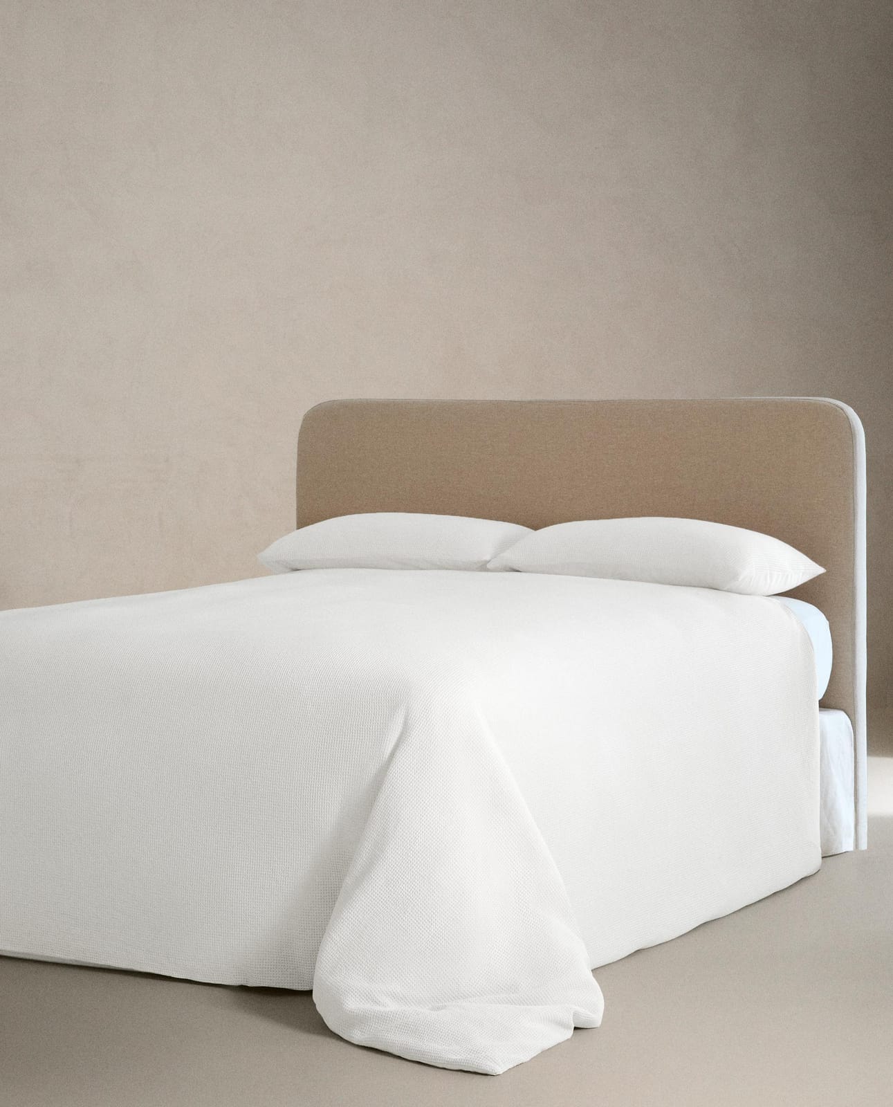 ZARA HOME ПОДОДЕЯЛЬНИК ИЗ ХЛОПКА MINI WAFFLE ракурс 6
