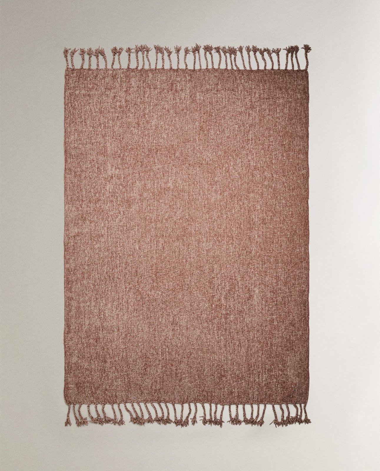 Плед ZARA HOME ТОЛСТЫЙ ШЕНИЛЛОВЫЙ ПЛЕД RÓŻOWY 140 x 190 cm