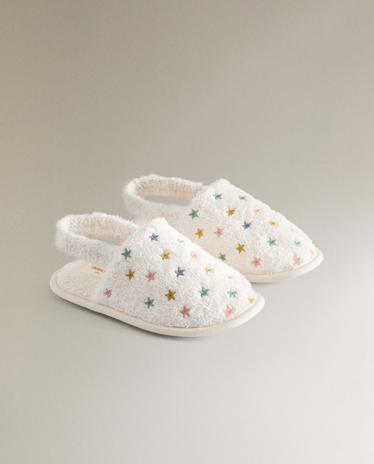 ZARA HOME ДЕТСКИЕ ТАПОЧКИ ПОЛОТЕНЦЕ ЗВЁЗДОЧКИ ракурс 7