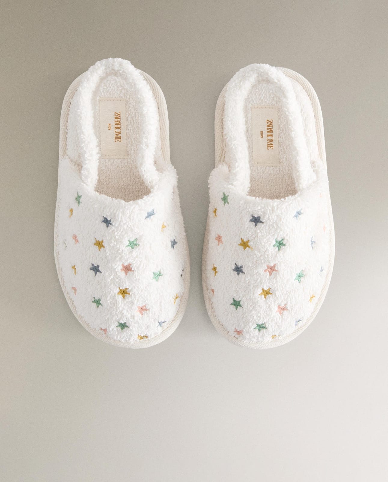 ZARA HOME ДЕТСКИЕ ТАПОЧКИ ПОЛОТЕНЦЕ ЗВЁЗДОЧКИ ракурс 8
