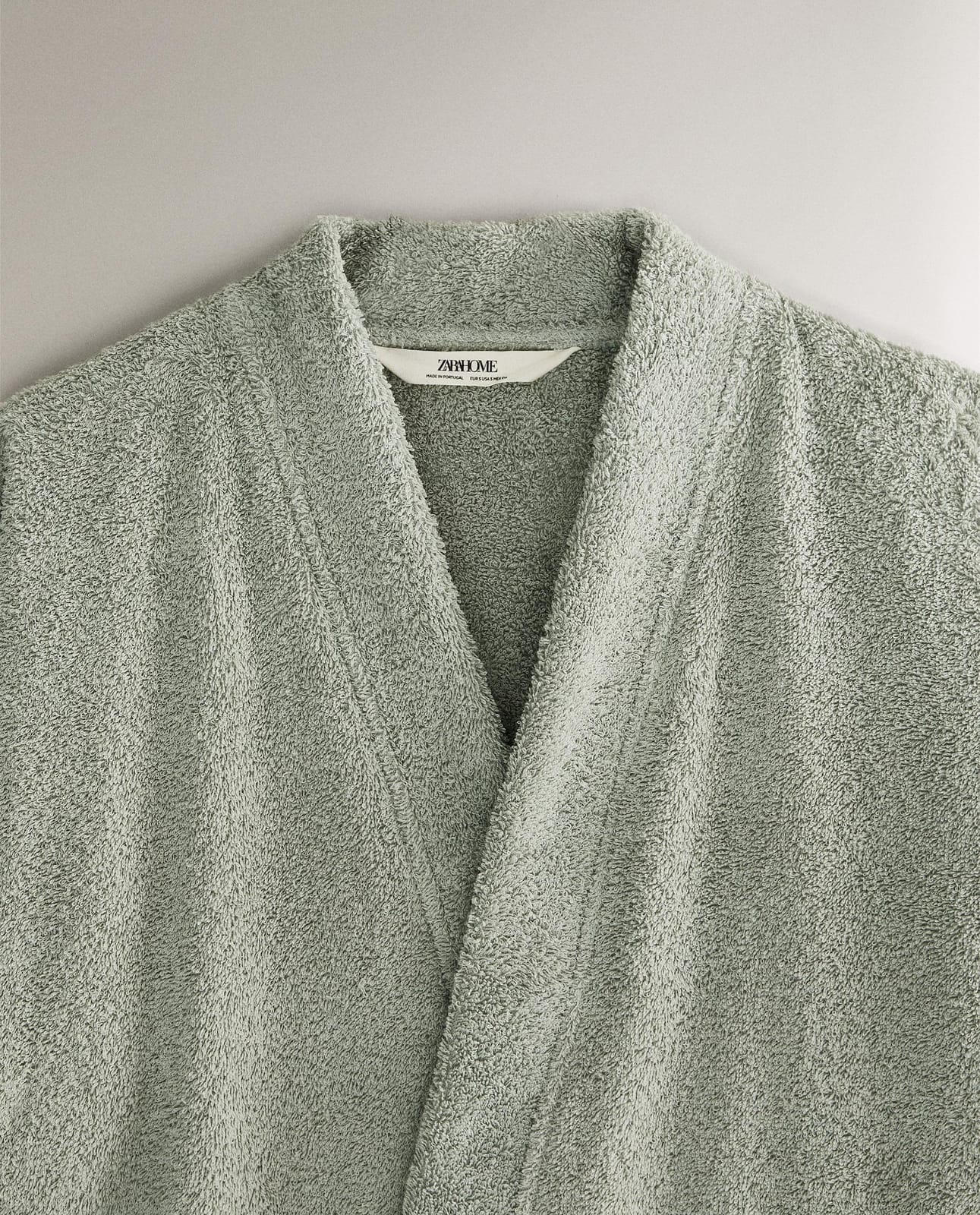 ZARA HOME ХЛОПКОВЫЙ ХАЛАТ ВЫСОКОГО КАЧЕСТВА (420 Г/М²) ракурс 2