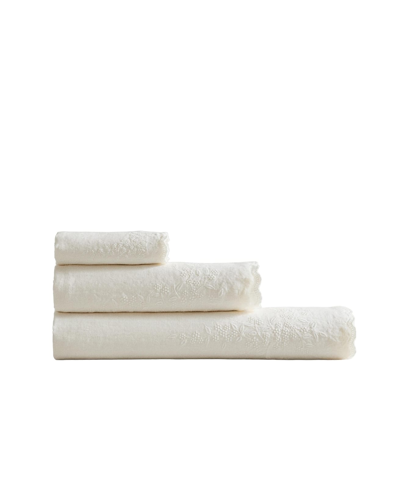 ZARA HOME ЛЬНЯНОЕ ПОЛОТЕНЦЕ С ВЫШИВКОЙ ракурс 5