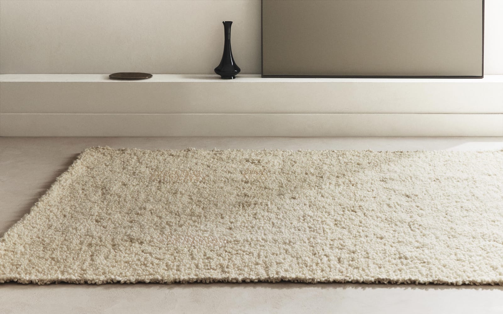 ZARA HOME ШЕРСТЯНОЙ КОВЕР ИЗ ТКАНИ БУКЛЕ ракурс 5