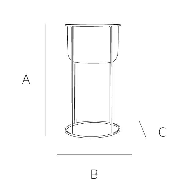 ZARA HOME МЕТАЛЛИЧЕСКИЙ ГОРШОК ракурс 8