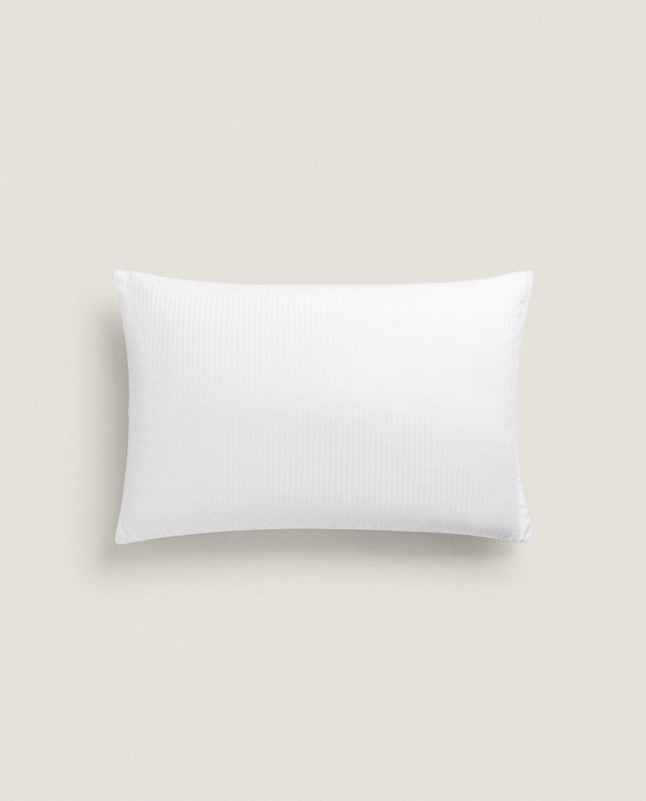 Наволочка ZARA HOME хлопковый защитный чехол для подушки в полоску белый 50 x 75 см