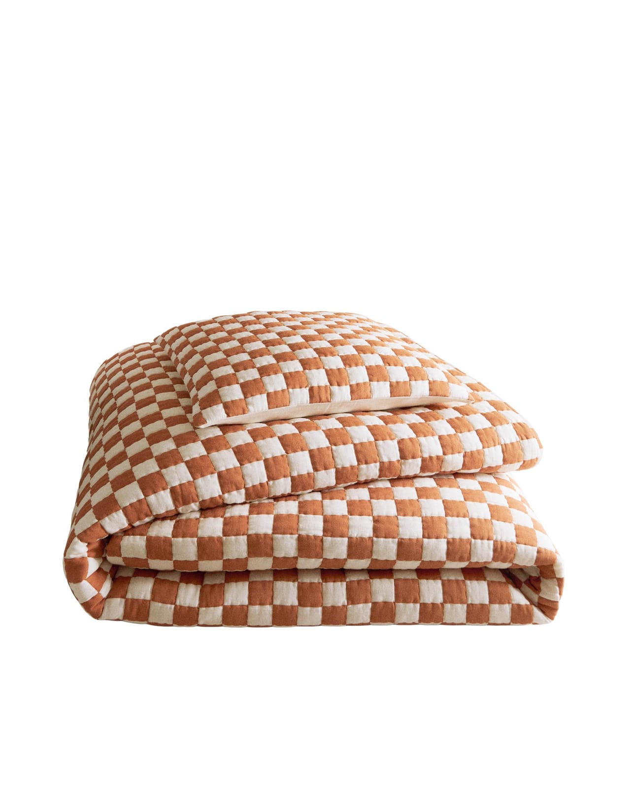 ZARA HOME Хлопковое покрывало в клетку ракурс 4