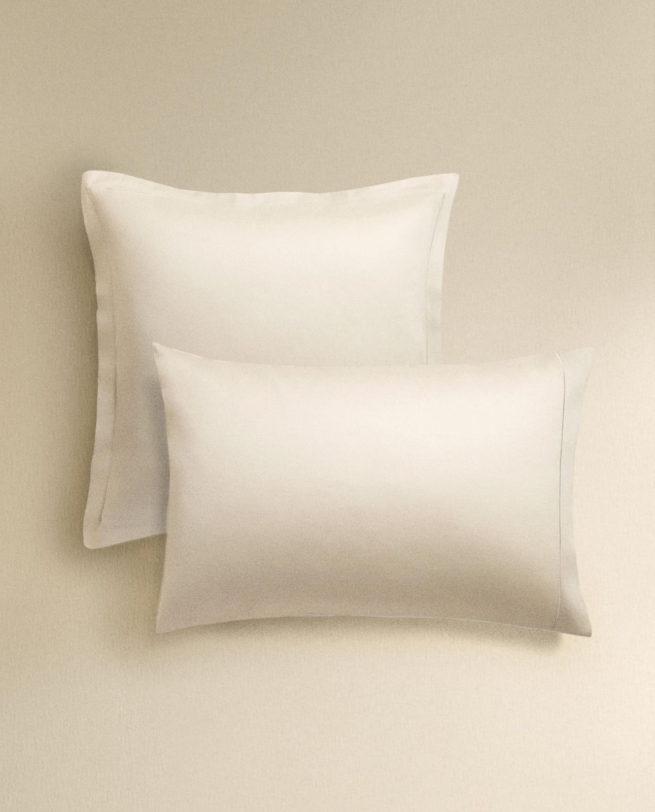 Наволочка ZARA HOME сатиновая наволочка с подгибом (300 нитей) ECRU 70 x 90 cm