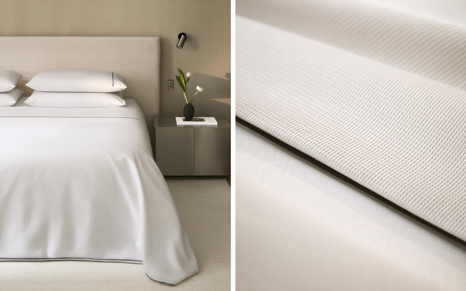 ZARA HOME ПОДОДЕЯЛЬНИК С СТЕГАНЫМ УЗОРОМ И ОТДЕЛКОЙ ракурс 7