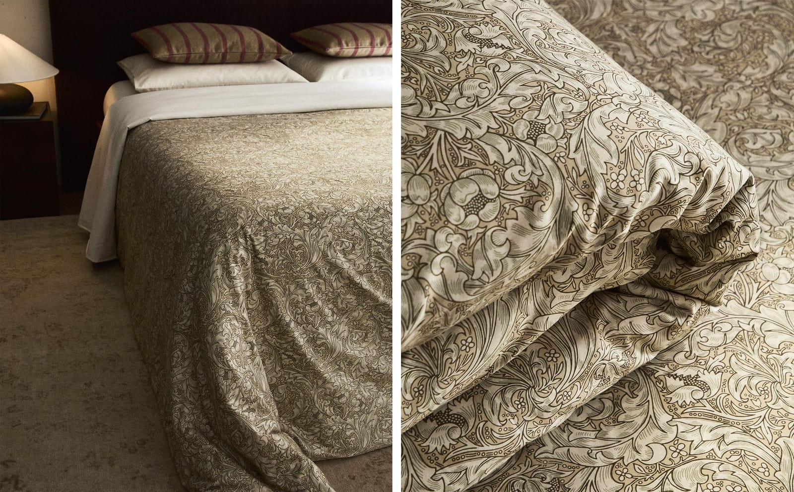 ZARA HOME ПОДОДЕЯЛЬНИК ХЛОПКОВЫЙ САТИН В ЦВЕТЫ MORRIS & CO. ракурс 7
