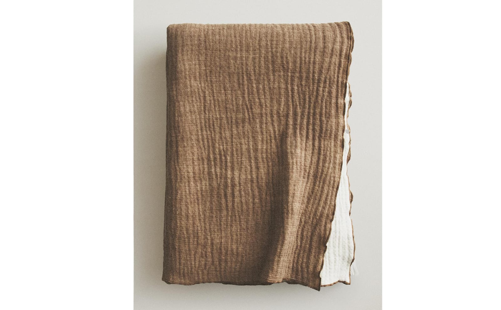 ZARA HOME Двусторонний хлопковый плед ракурс 8