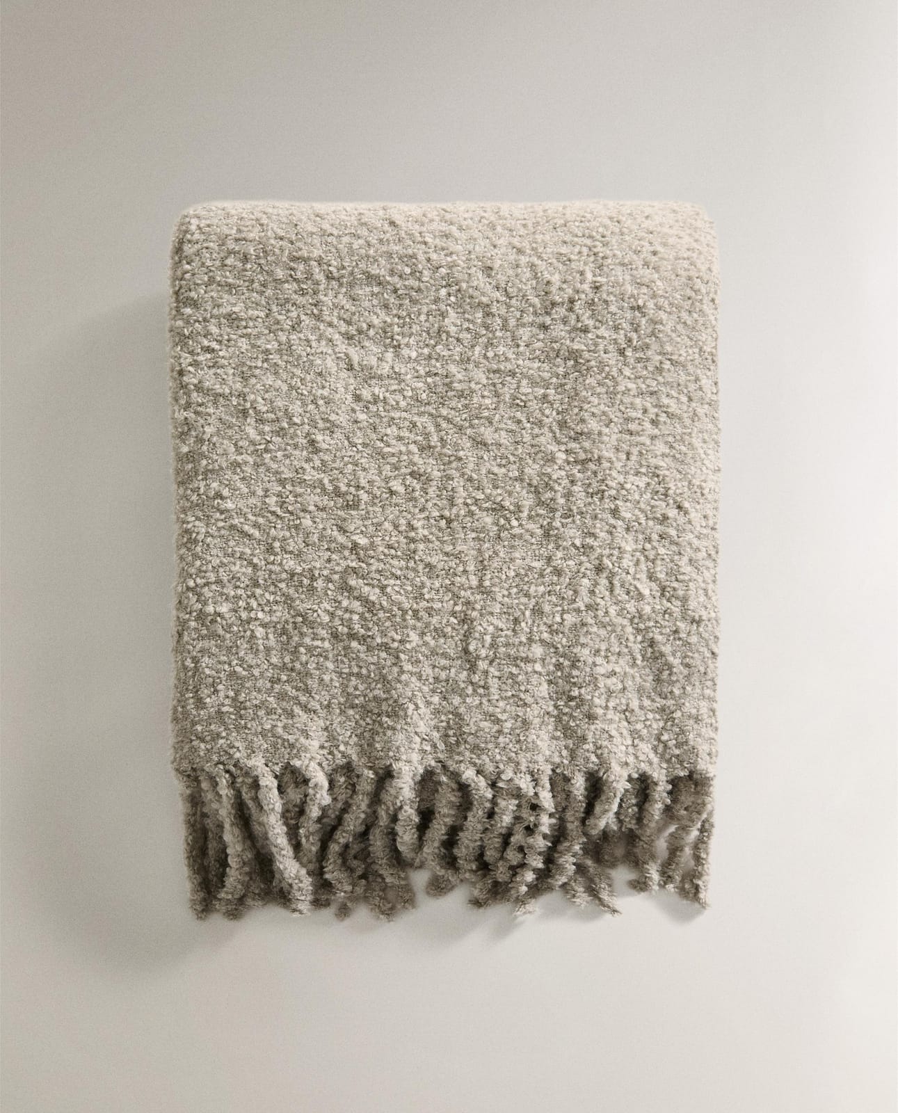 ZARA HOME ПЛЕД С БАХРОМОЙ ракурс 2