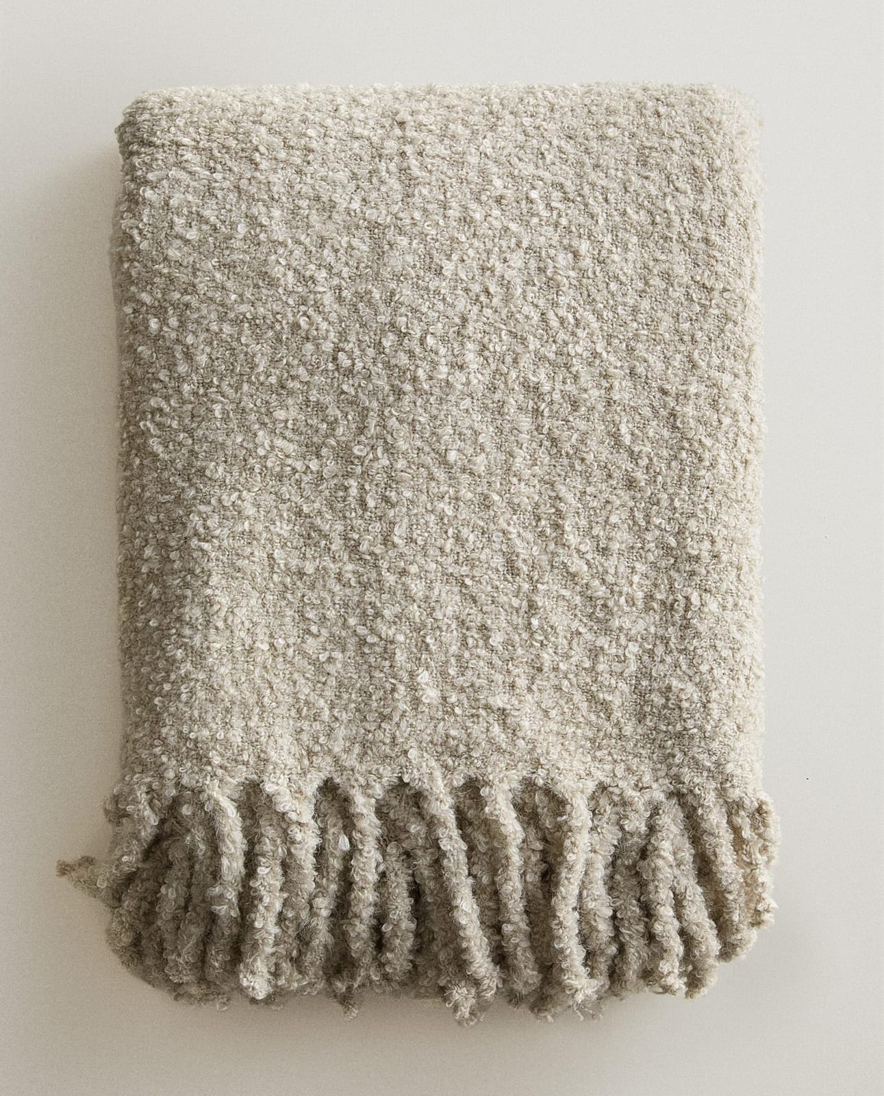 ZARA HOME ПЛЕД С БАХРОМОЙ ракурс 7