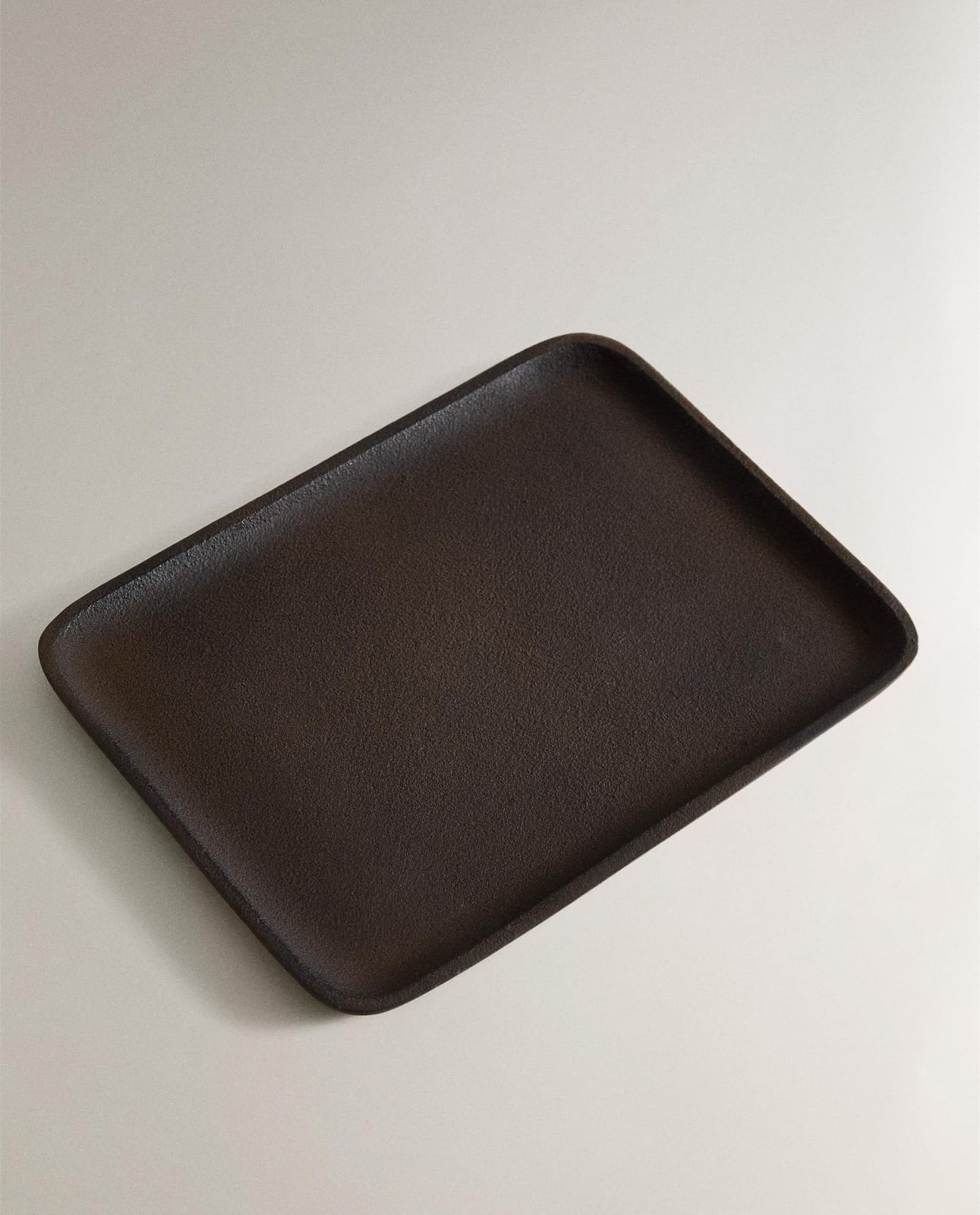 Поднос ZARA HOME CZARNA МЕТАЛЛИЧЕСКАЯ ПОДНОС ŻYWA CZERŃ 1 x 15 x 20 cm