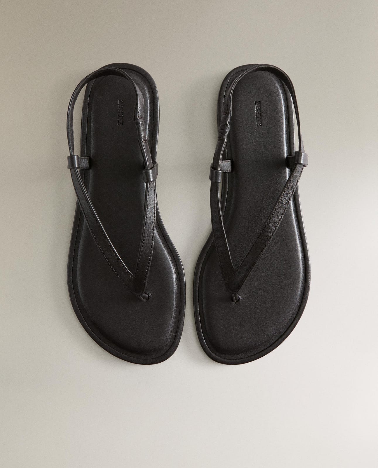 ZARA HOME ПЛОСКИЕ САНДАЛИИ КОЖАНЫЕ ракурс 5