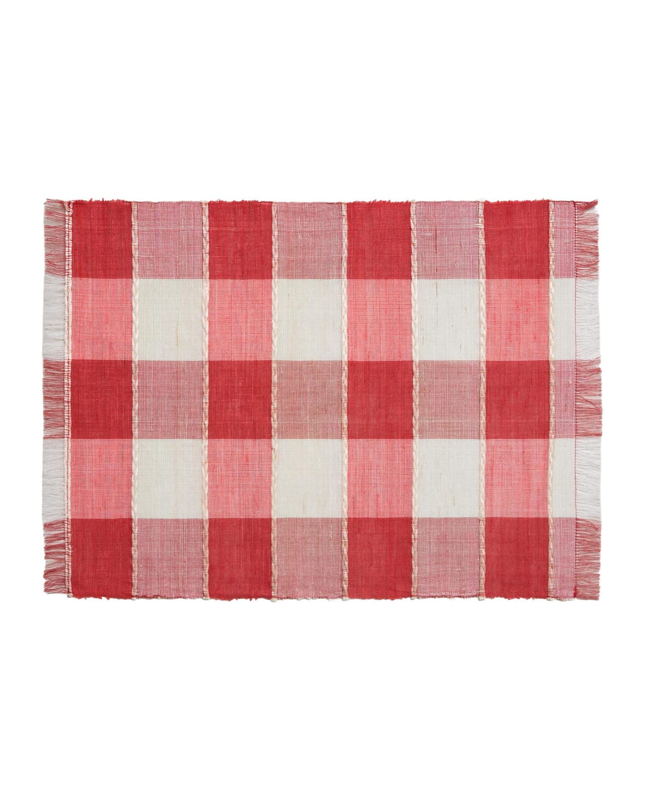 ZARA HOME ПОДСТАВКА ПОД ТАРЕЛКУ В КЛЕТКУ ракурс 3