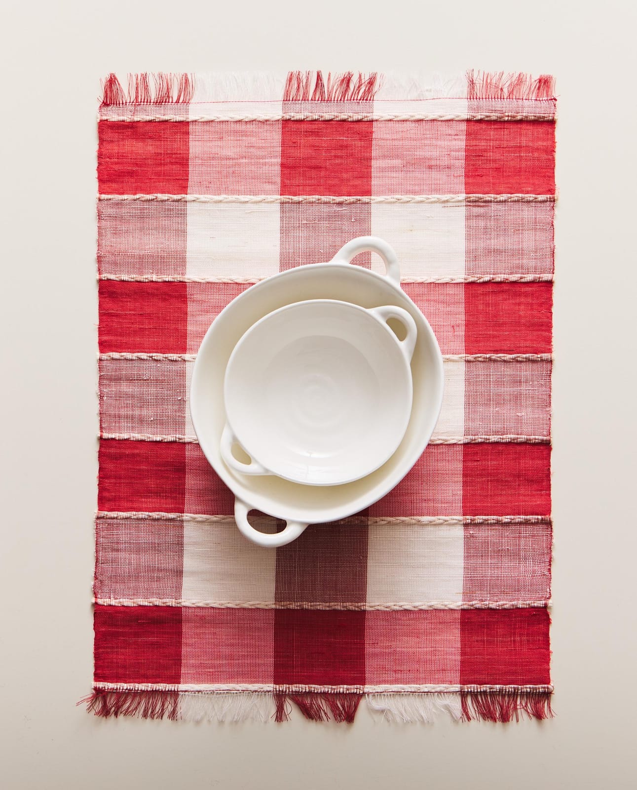 ZARA HOME ПОДСТАВКА ПОД ТАРЕЛКУ В КЛЕТКУ ракурс 8