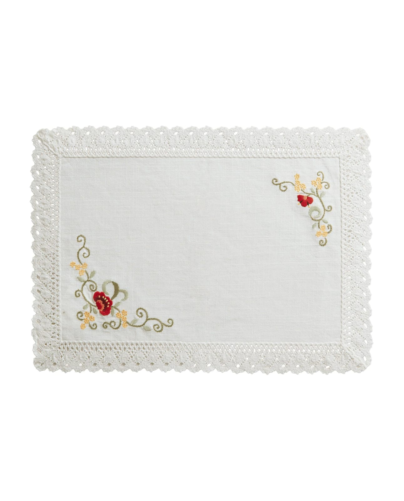 ZARA HOME Хлопковая подставка с цветами ракурс 7