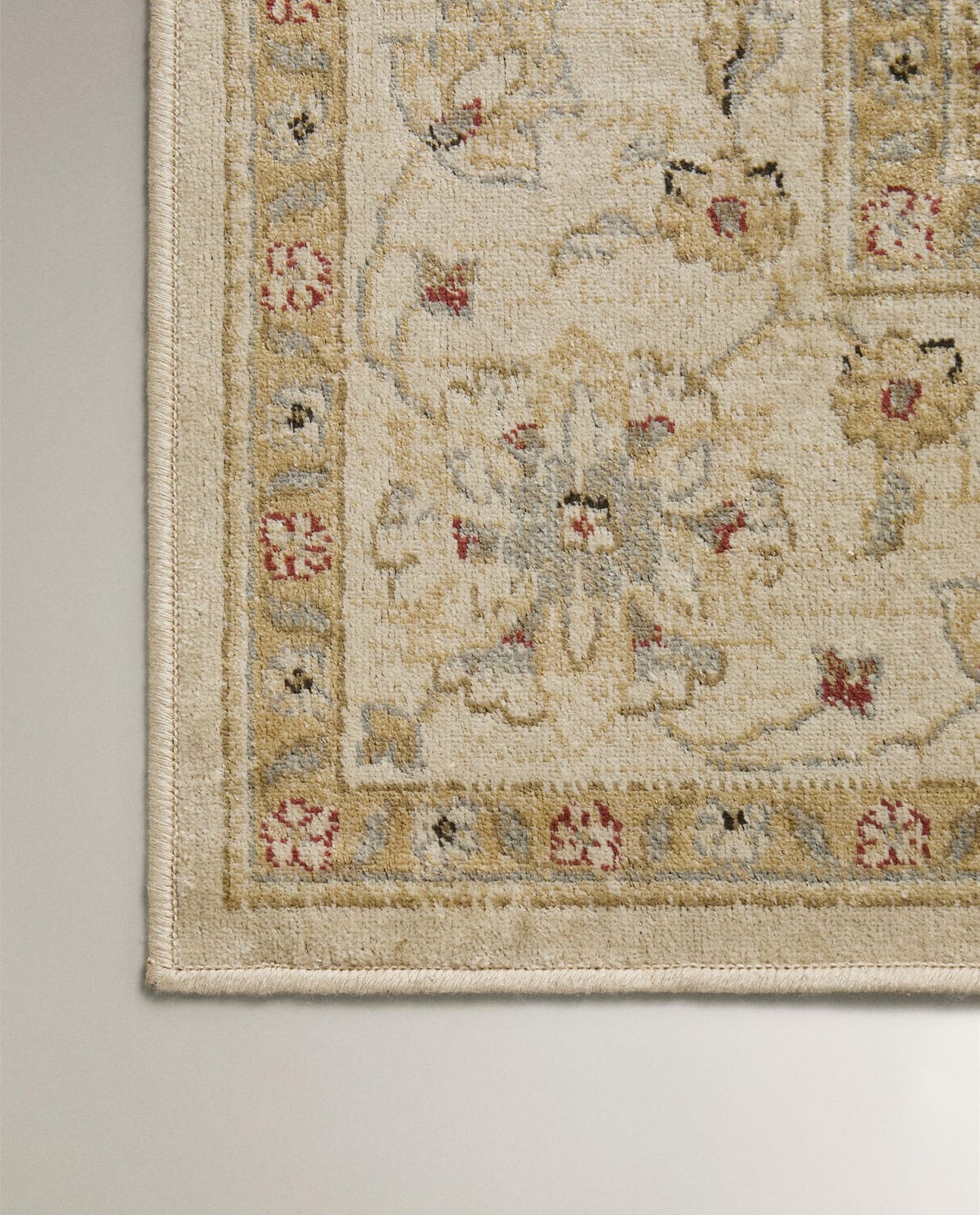 Ковер ZARA HOME винтаж в цветы SZARY 160 x 230 cm