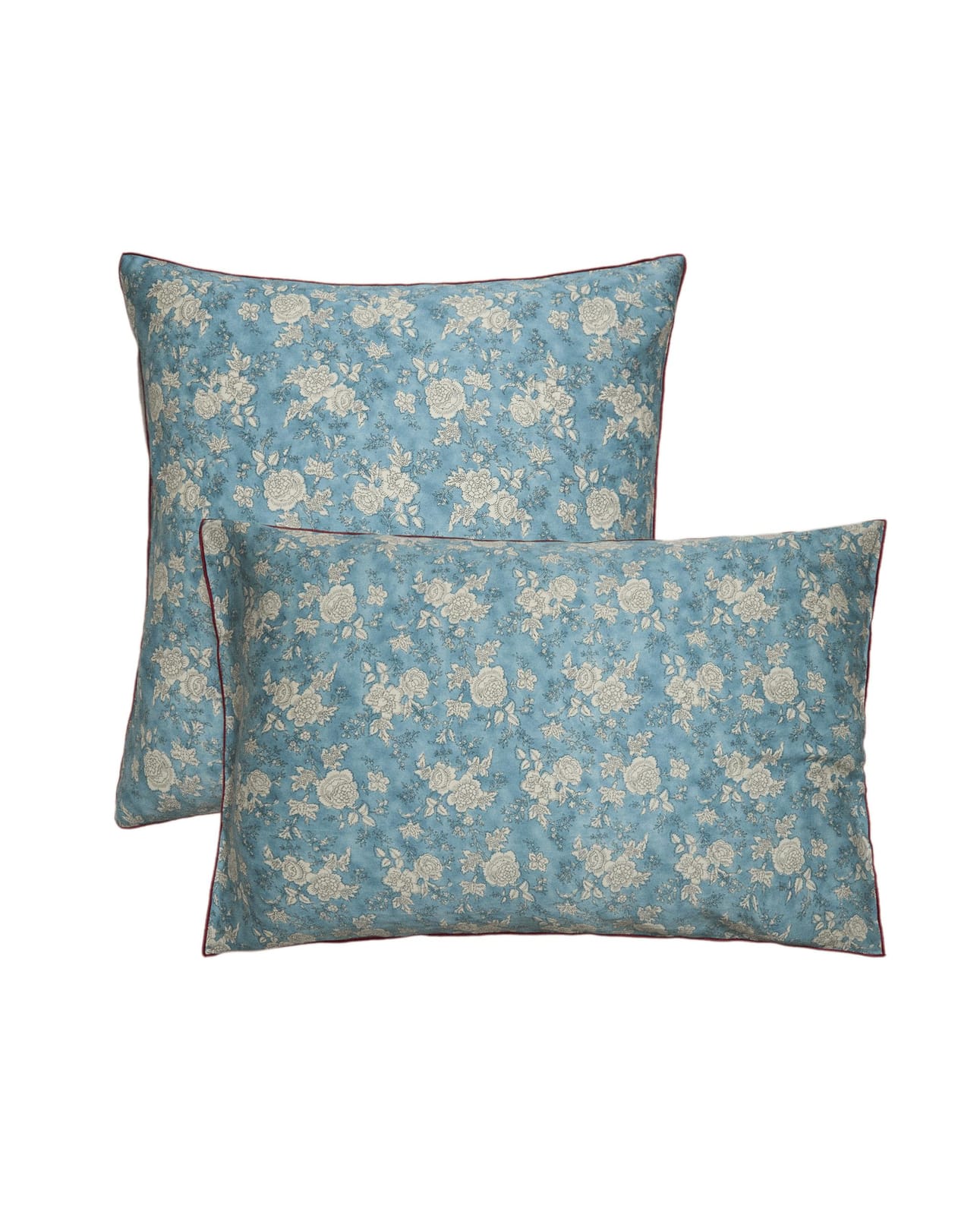 ZARA HOME НАВОЛОЧКА ИЗ САТИНА С ЦВЕТОЧНЫМ УЗОРОМ С ПАЙПИНГОМ ракурс 7