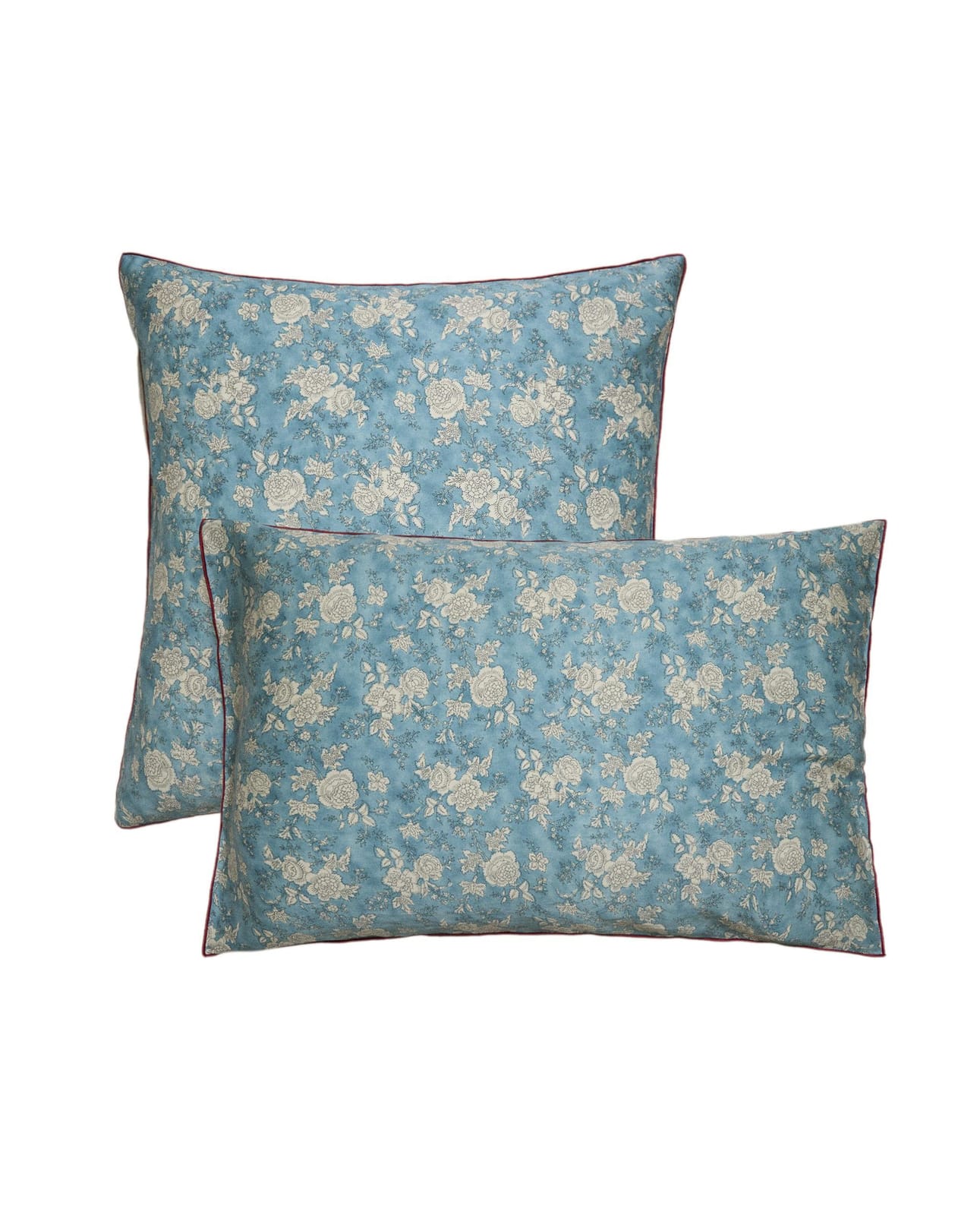 ZARA HOME НАВОЛОЧКА ИЗ САТИНА С ЦВЕТОЧНЫМ УЗОРОМ С ПАЙПИНГОМ ракурс 6