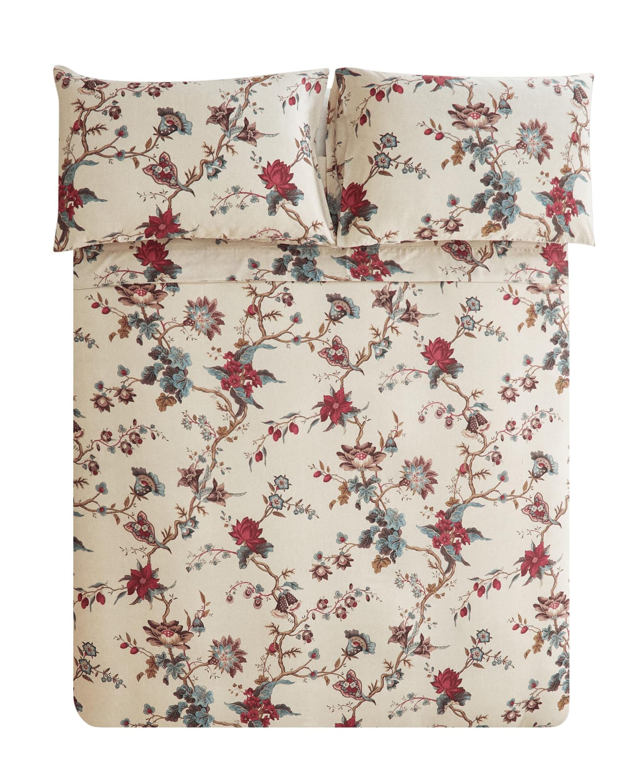 ZARA HOME Сатиновый пододеяльник с цветами | KATHARINE POLE ракурс 6