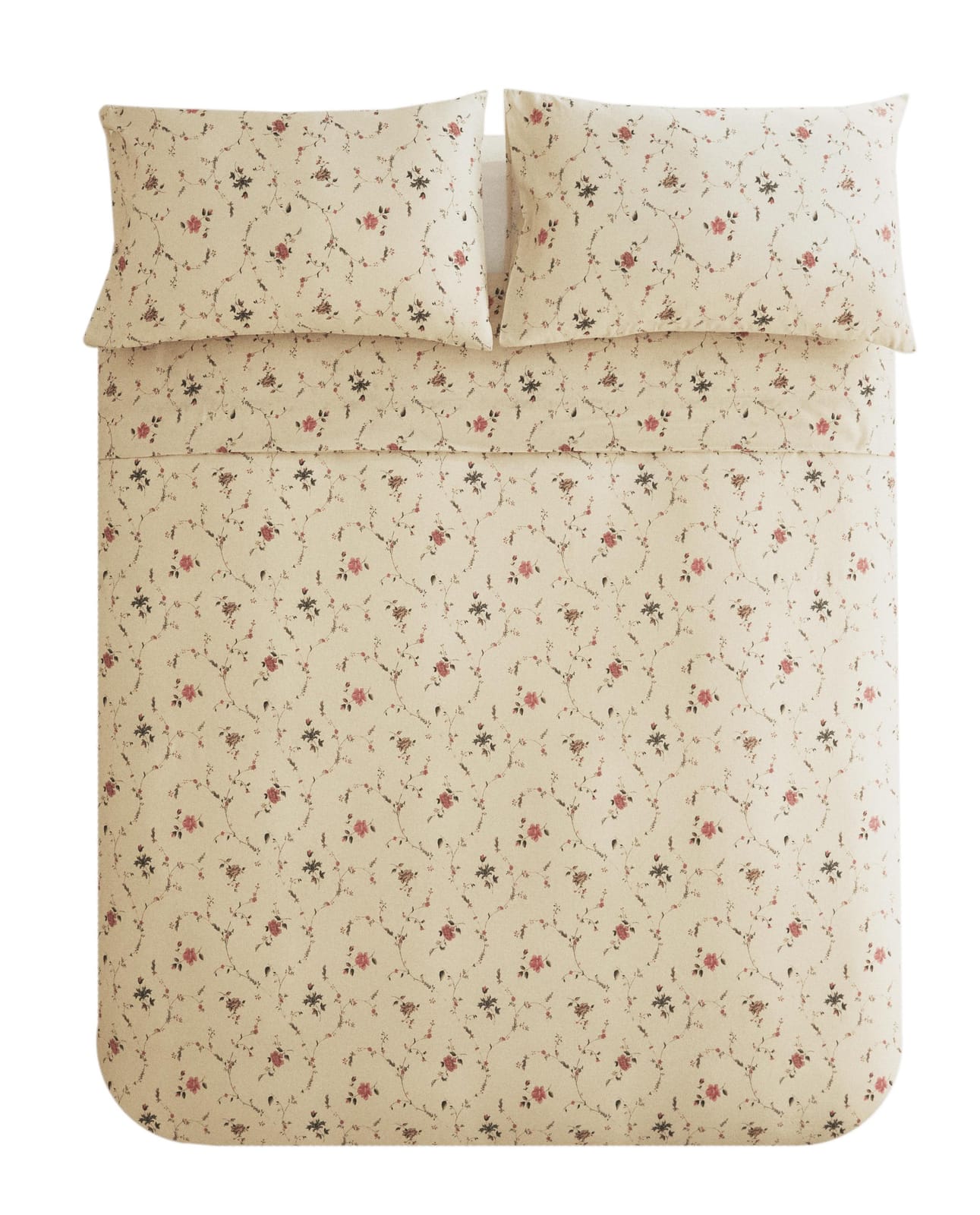ZARA HOME Пододеяльник из смеси льна и хлопка с цветами | KATHARINE POLE ракурс 6