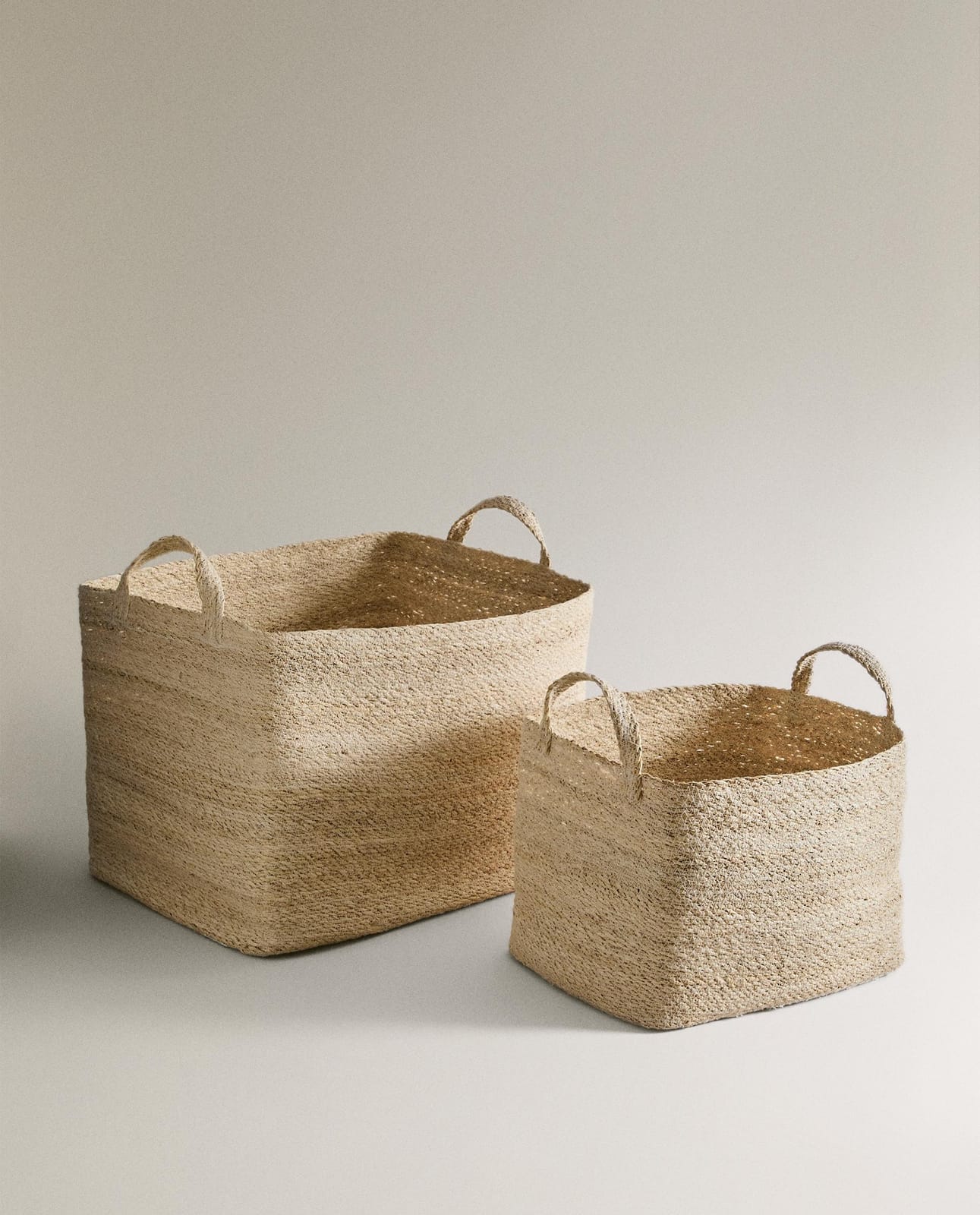 ZARA HOME ПРЯМОУГОЛЬНАЯ КОРЗИНА ИЗ МОРСКОЙ ТРАВЫ ракурс 2