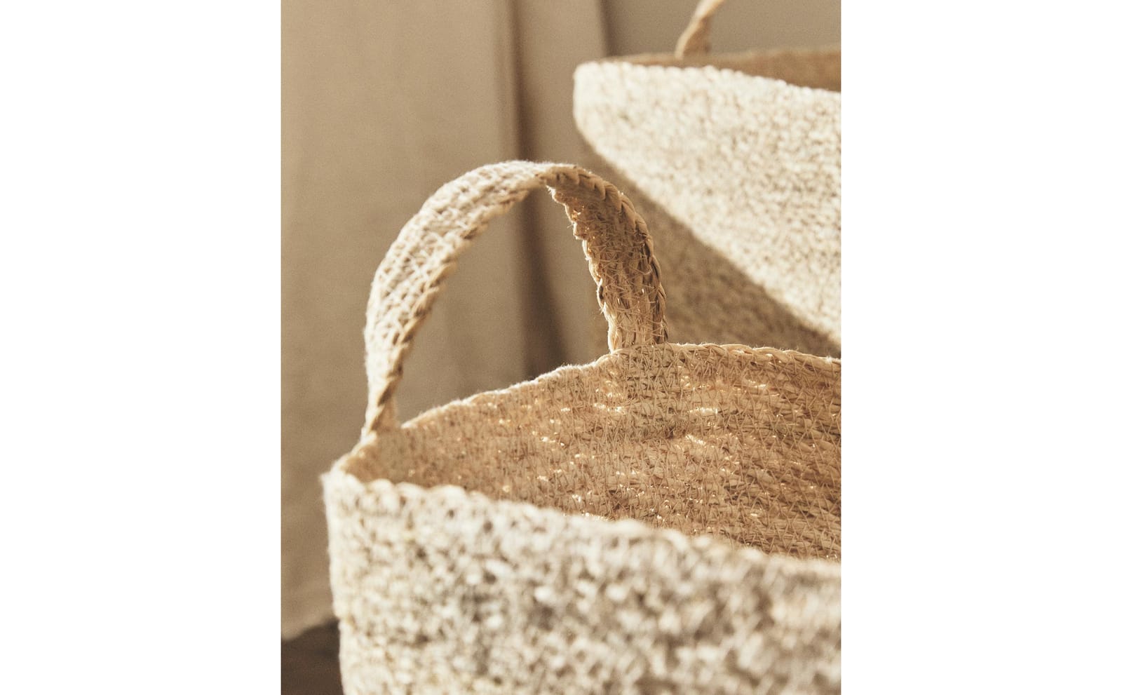 ZARA HOME ПРЯМОУГОЛЬНАЯ КОРЗИНА ИЗ МОРСКОЙ ТРАВЫ ракурс 7
