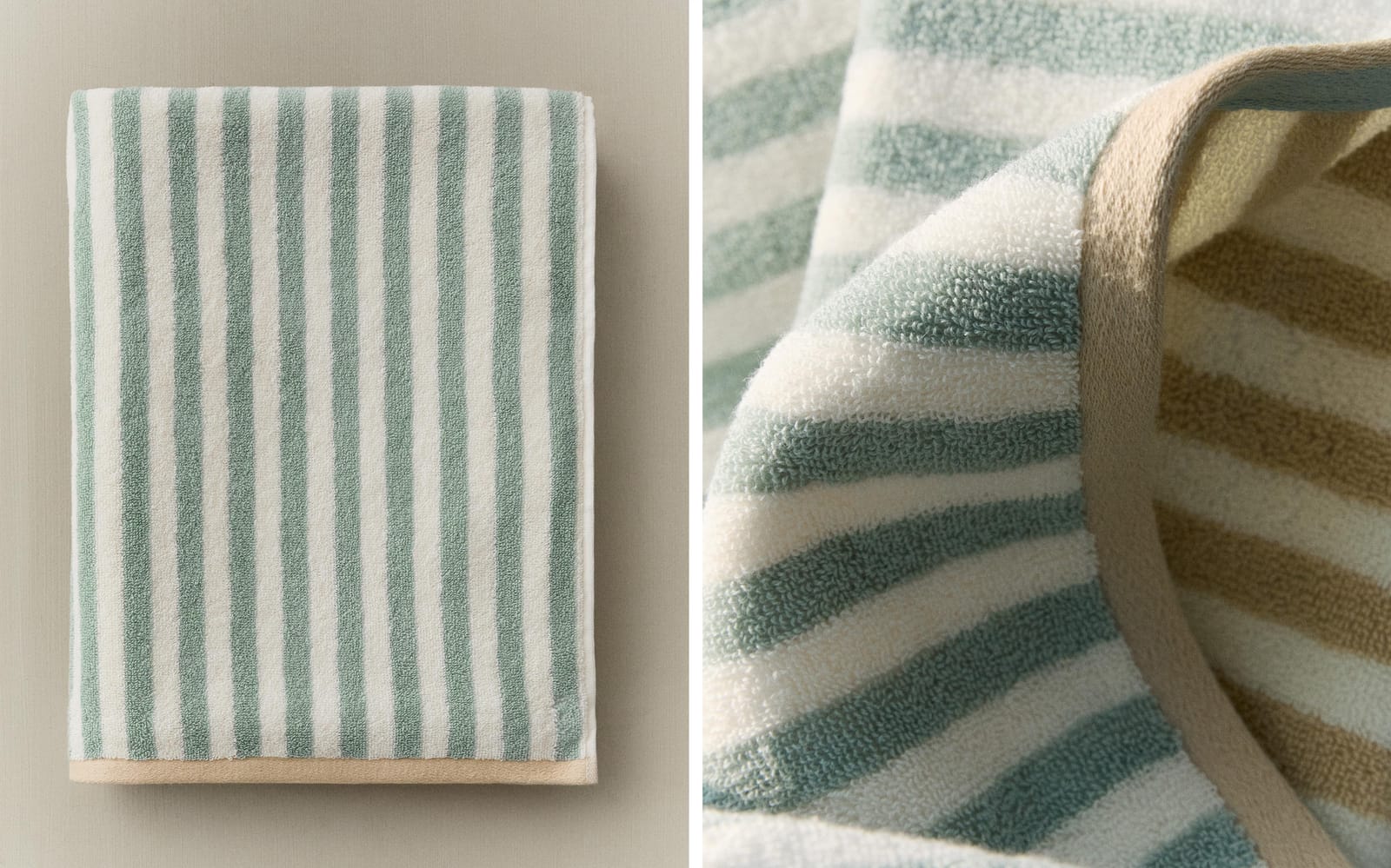 ZARA HOME ДВУСТОРОННЕЕ ПОЛОТЕНЦЕ ДЛЯ ВАННОЙ В ПОЛОСКУ ракурс 8