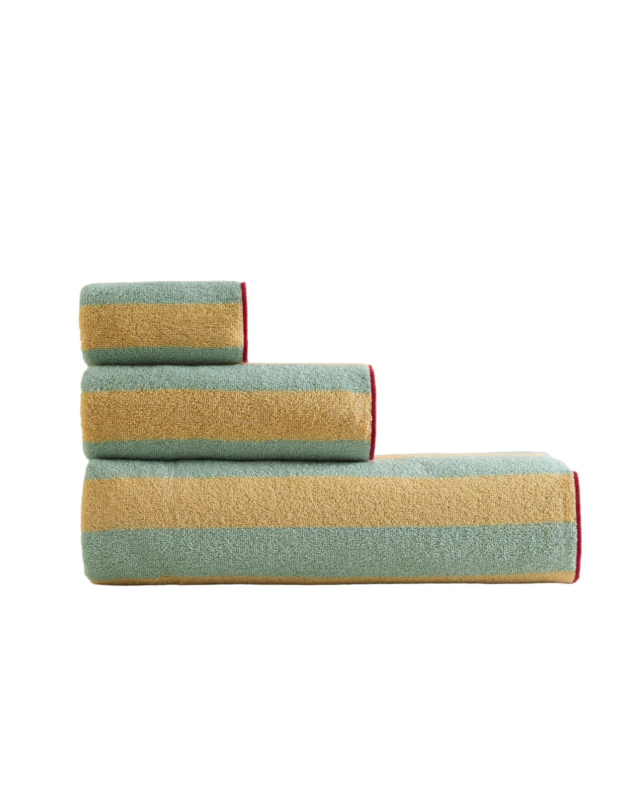 ZARA HOME БАННОЕ ПОЛОТЕНЦЕ В ПОЛОСКУ С ПРОСТЕЖКОЙ ракурс 4