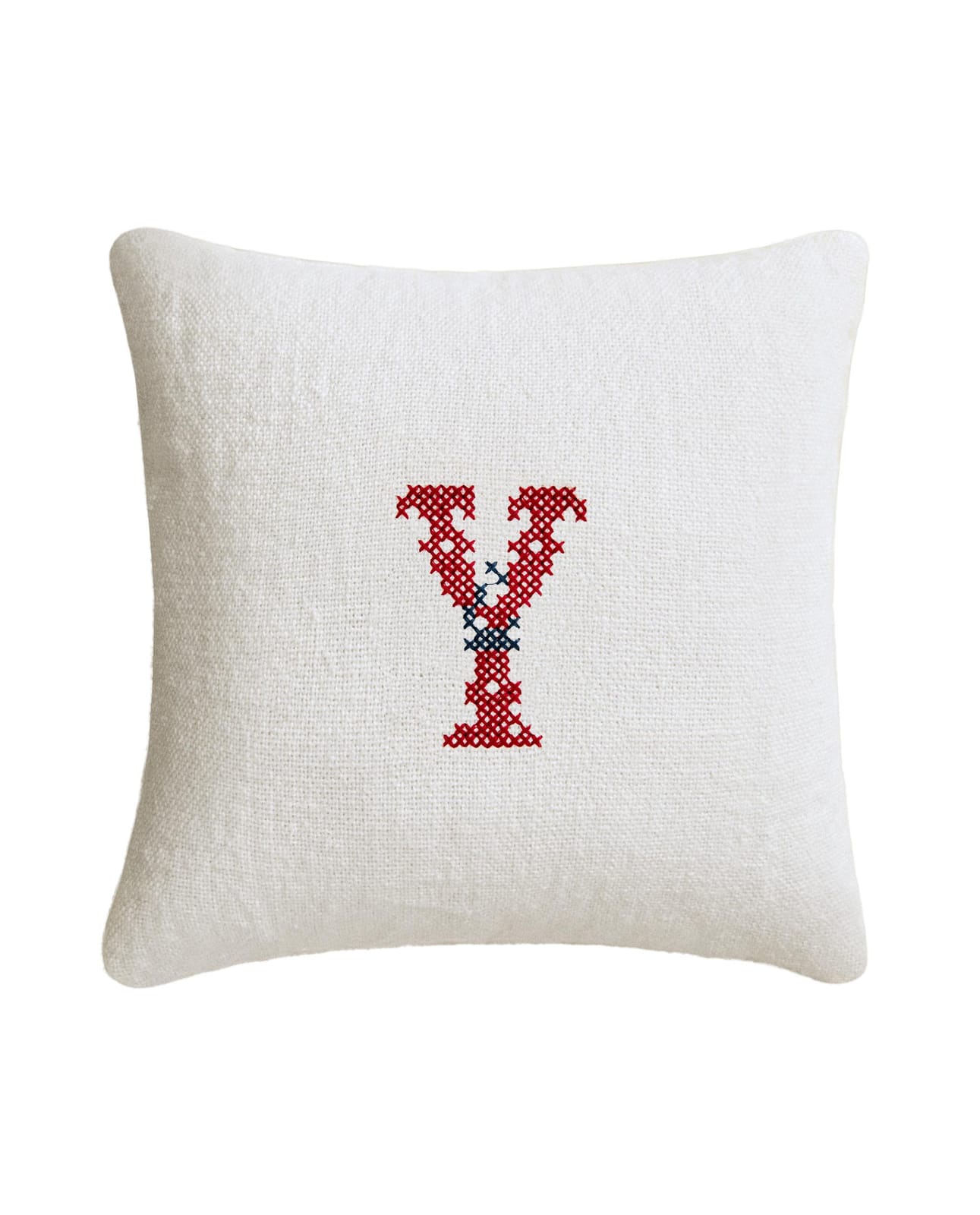 ZARA HOME ЛЬНЯНАЯ ПОДУШКА С ВЫШИТОЙ БУКВОЙ Z ракурс 6