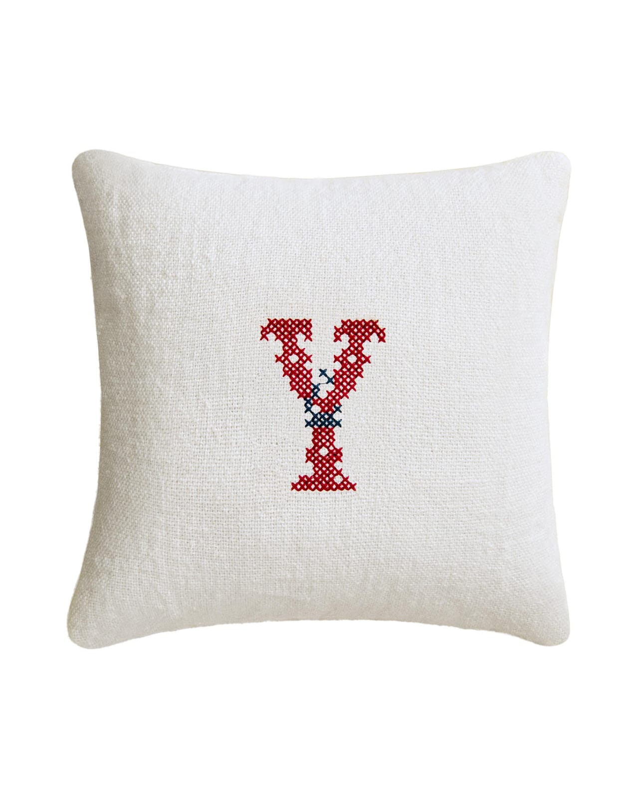 ZARA HOME ЛЬНЯНАЯ ПОДУШКА С ВЫШИТОЙ БУКВОЙ Z ракурс 5