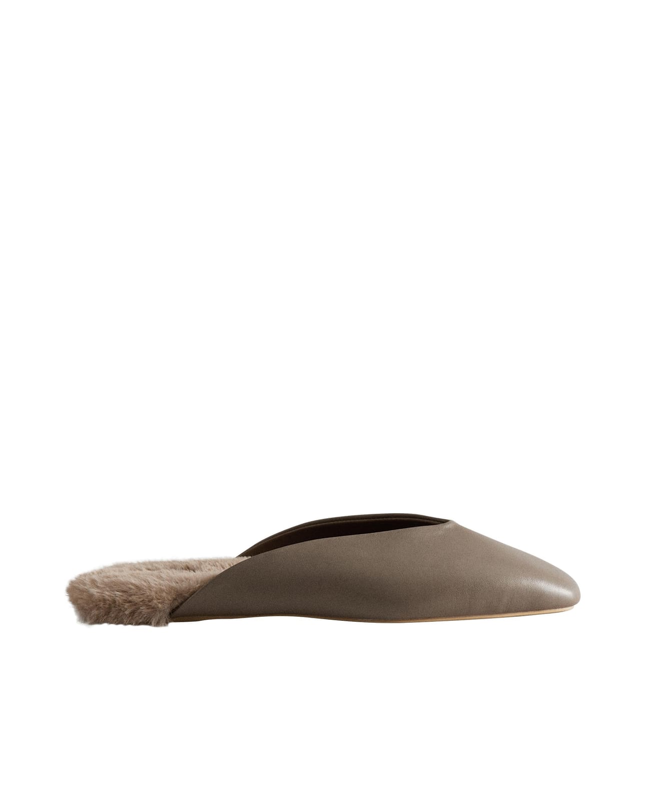 ZARA HOME ТЁПЛЫЕ КОЖАНЫЕ МЮЛИ ракурс 7
