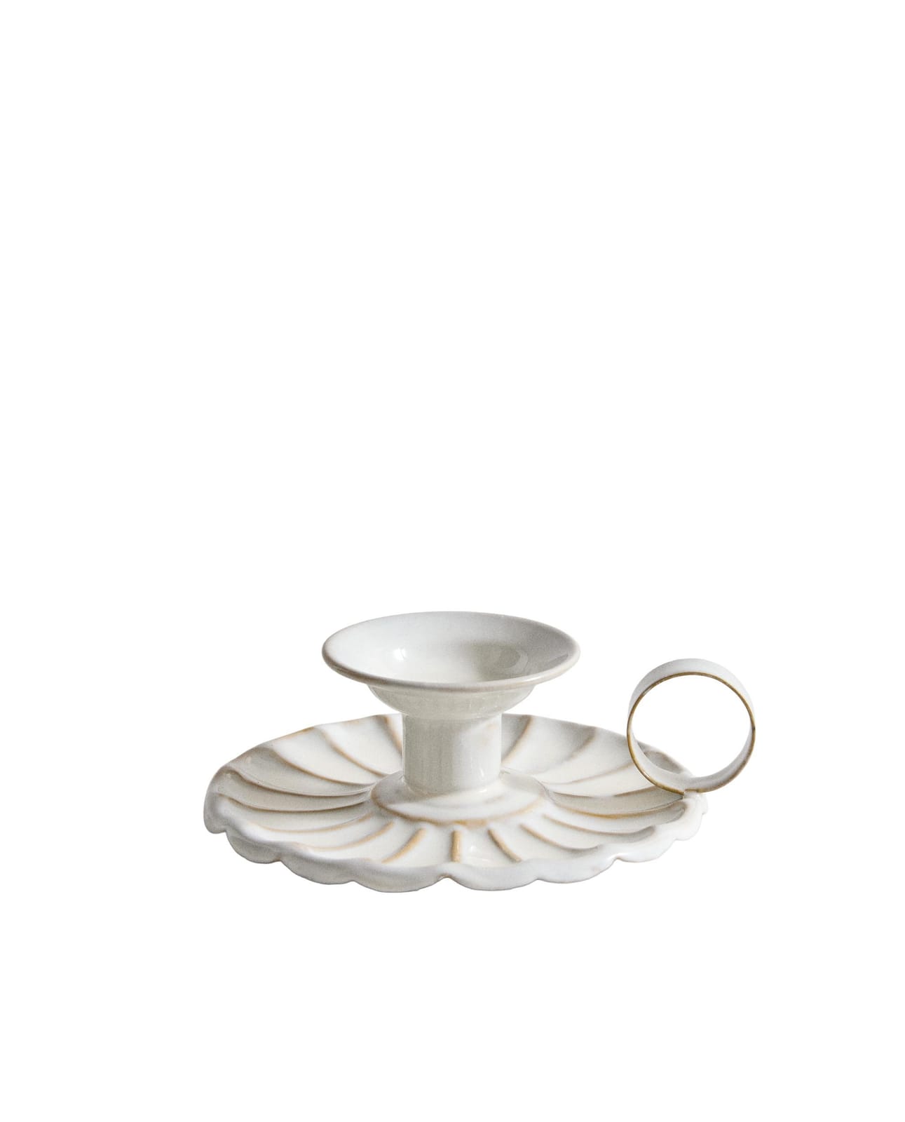 ZARA HOME ЖЕЛЕЗНЫЙ ПОДСВЕЧНИК С ВОЛНИСТЫМ МОТИВОМ ракурс 3