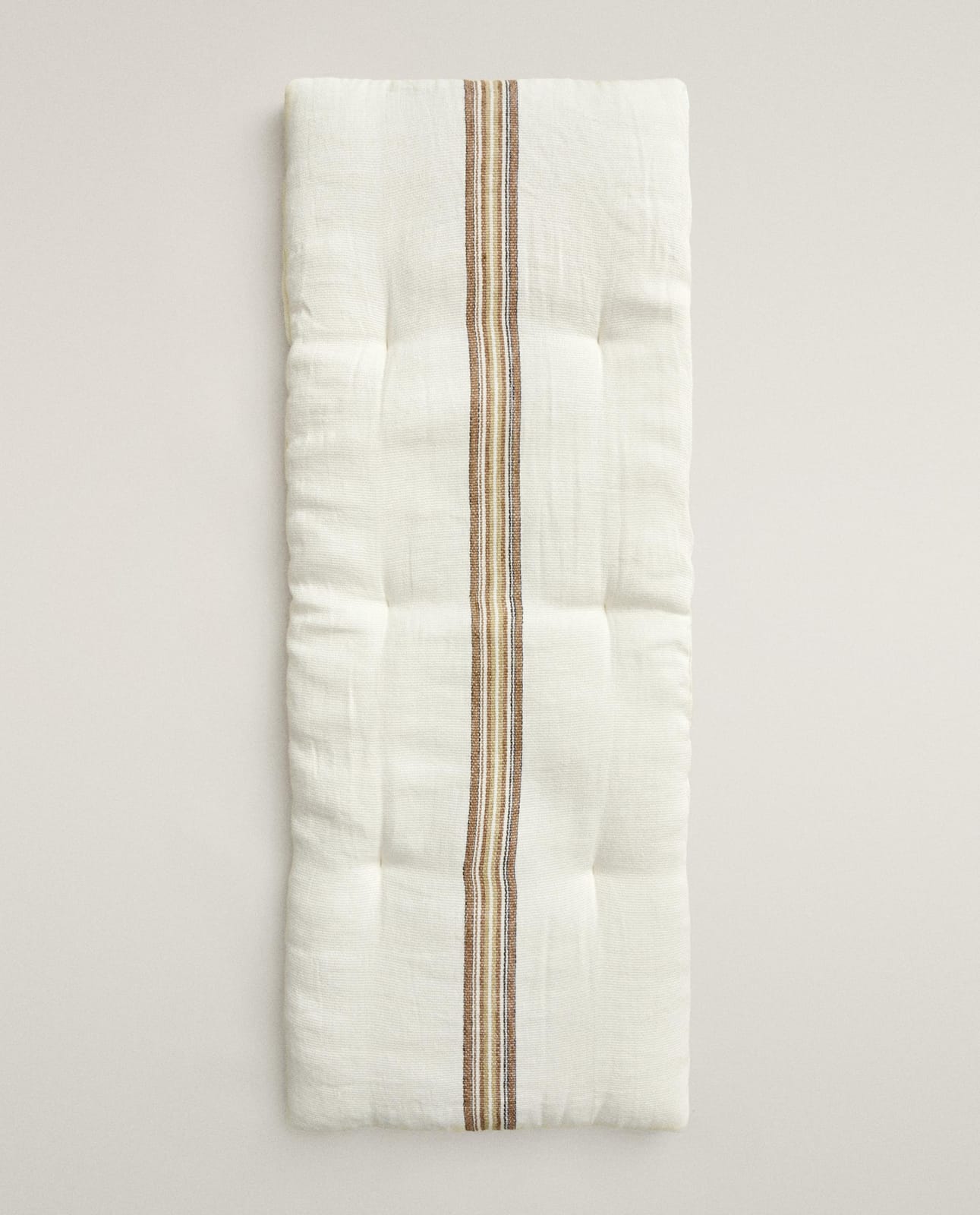Лежак для животных ZARA HOME Подушка на скамейку в полоску ломаная бель 4 x 42 x 109 cm
