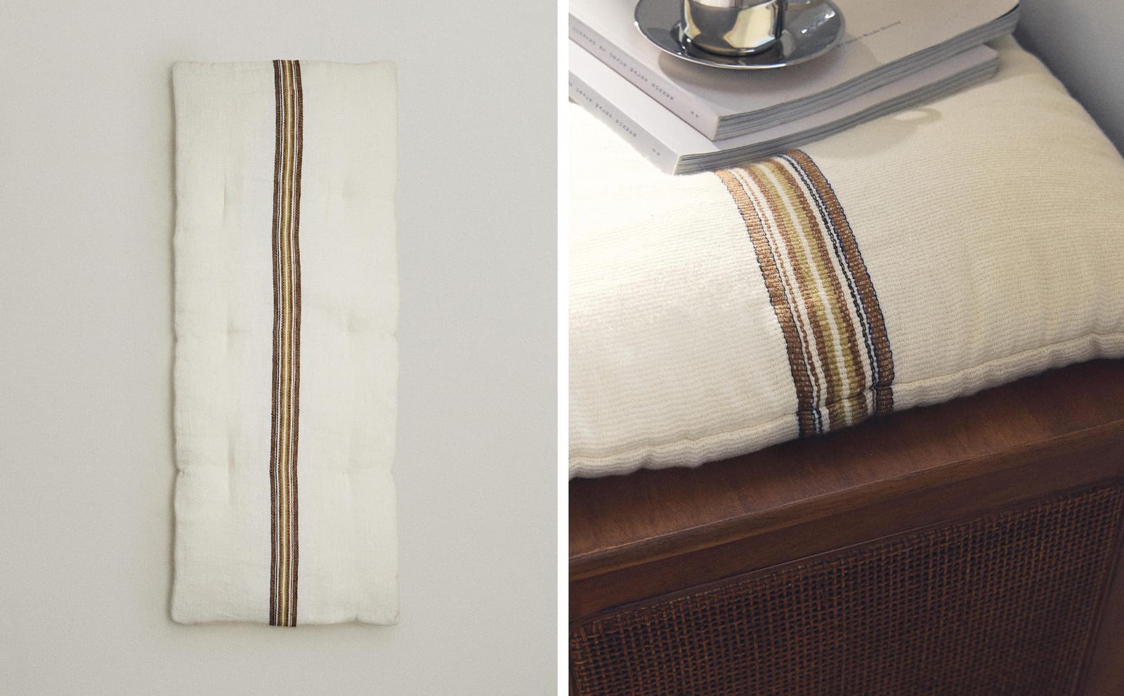 ZARA HOME ПОДУШКА ДЛЯ СКАМЬИ В ПОЛОСКУ ракурс 8