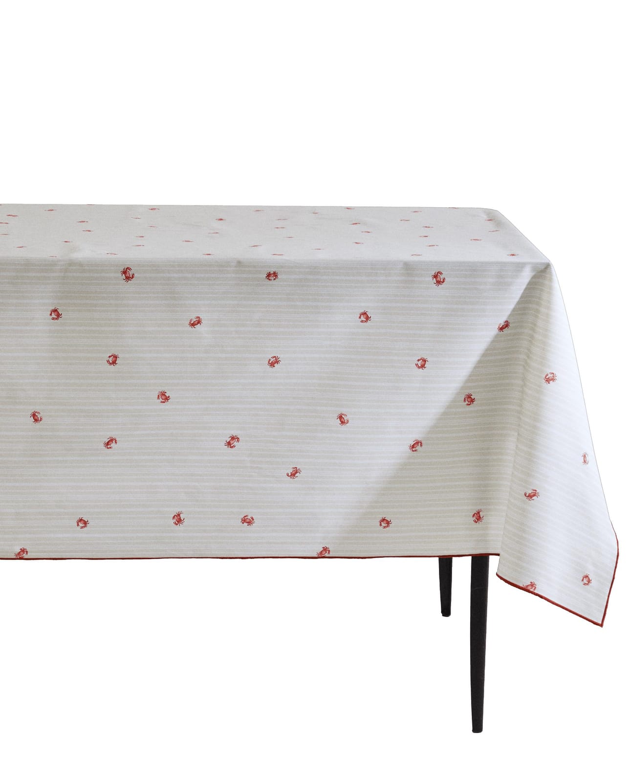 ZARA HOME Скатерть хлопковая с смолой и узором в крабы ракурс 7