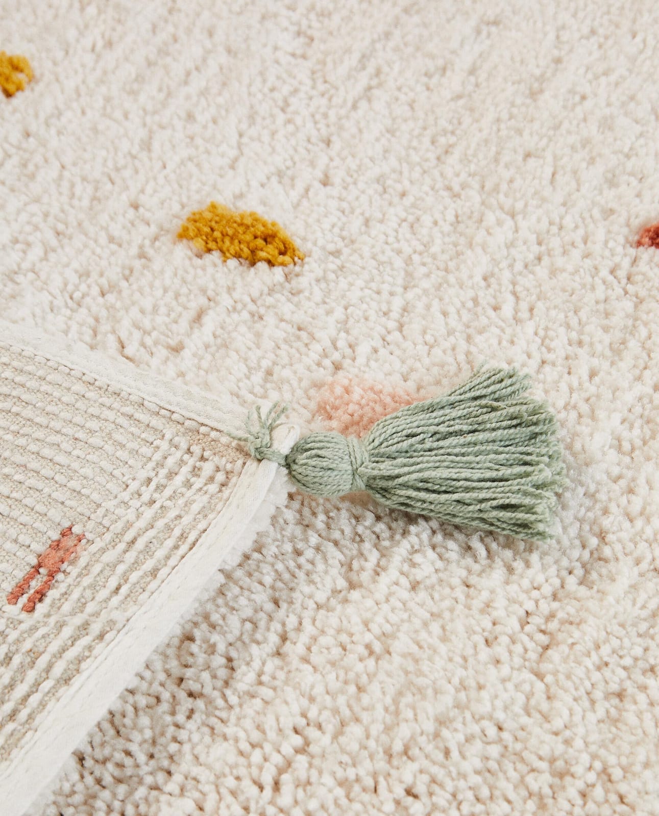 ZARA HOME ХЛОПКОВЫЙ ДЕТСКИЙ КОВЕР В МНОГОЦВЕТНЫЕ ТОЧКИ ракурс 6