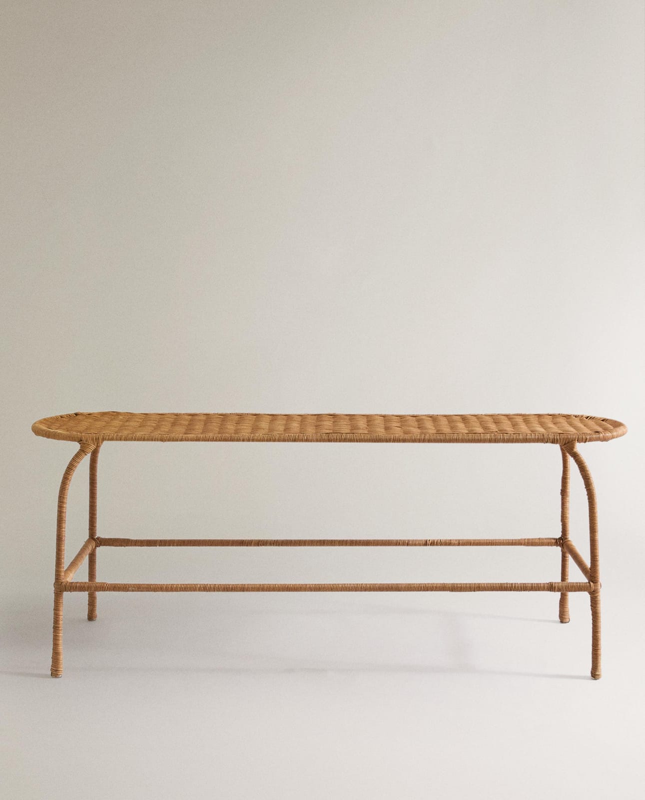 Стул ZARA HOME скамья ротанговая BRĄZOWY 43.5 x 34 x 110 cm