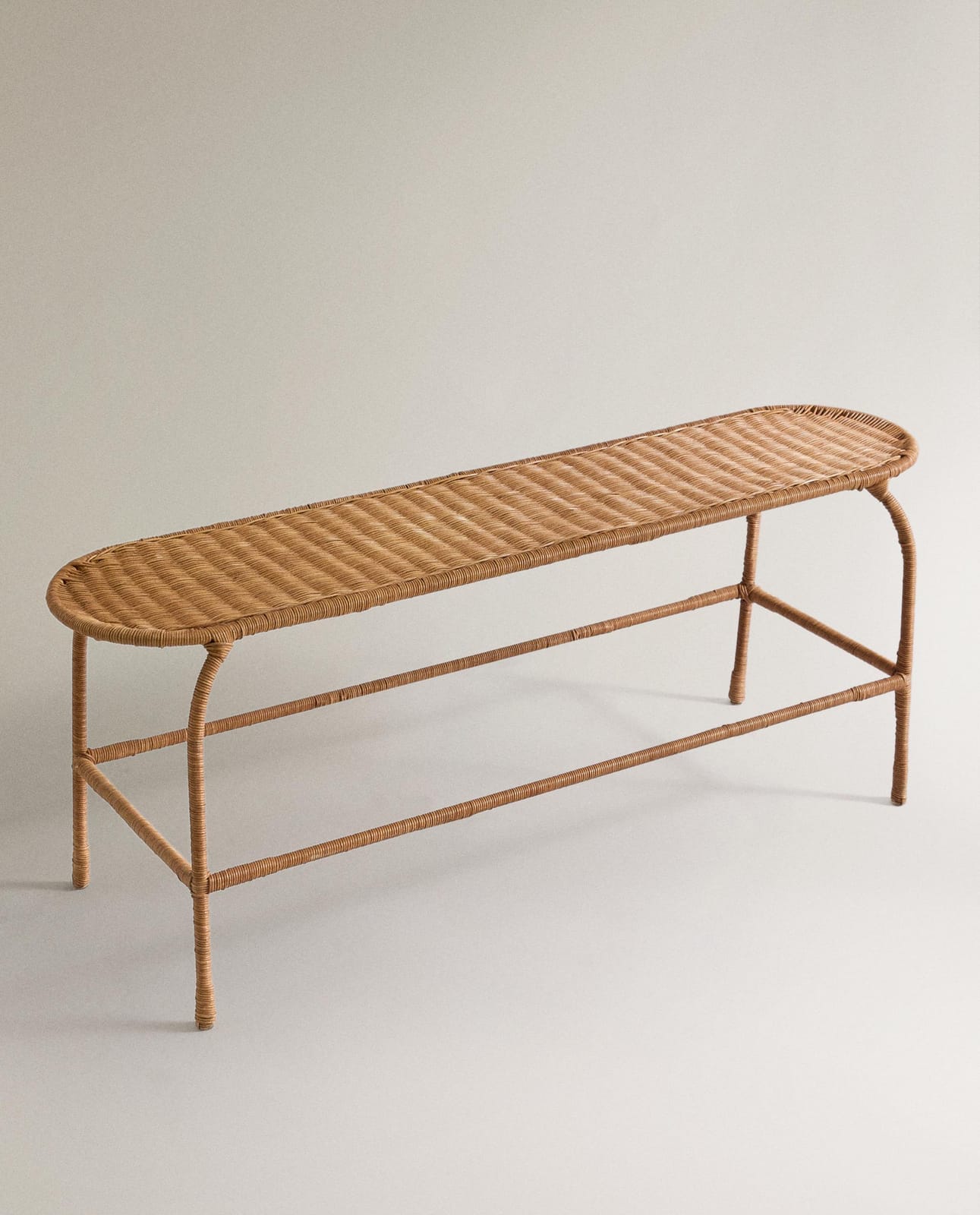 ZARA HOME СКАМЬЯ РОТАНГОВАЯ ракурс 2