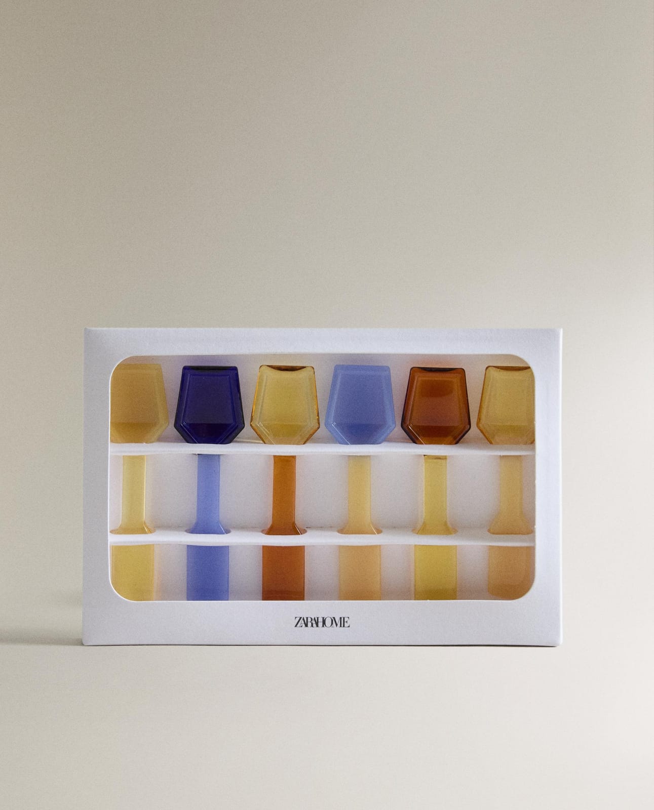 ZARA HOME НАБОР ЛОЖЕЧЕК ДЛЯ МОРОЖЕНОГО ИЗ БОРОСИЛИКАТНОГО СТЕКЛА (6 ШТ.) ракурс 5
