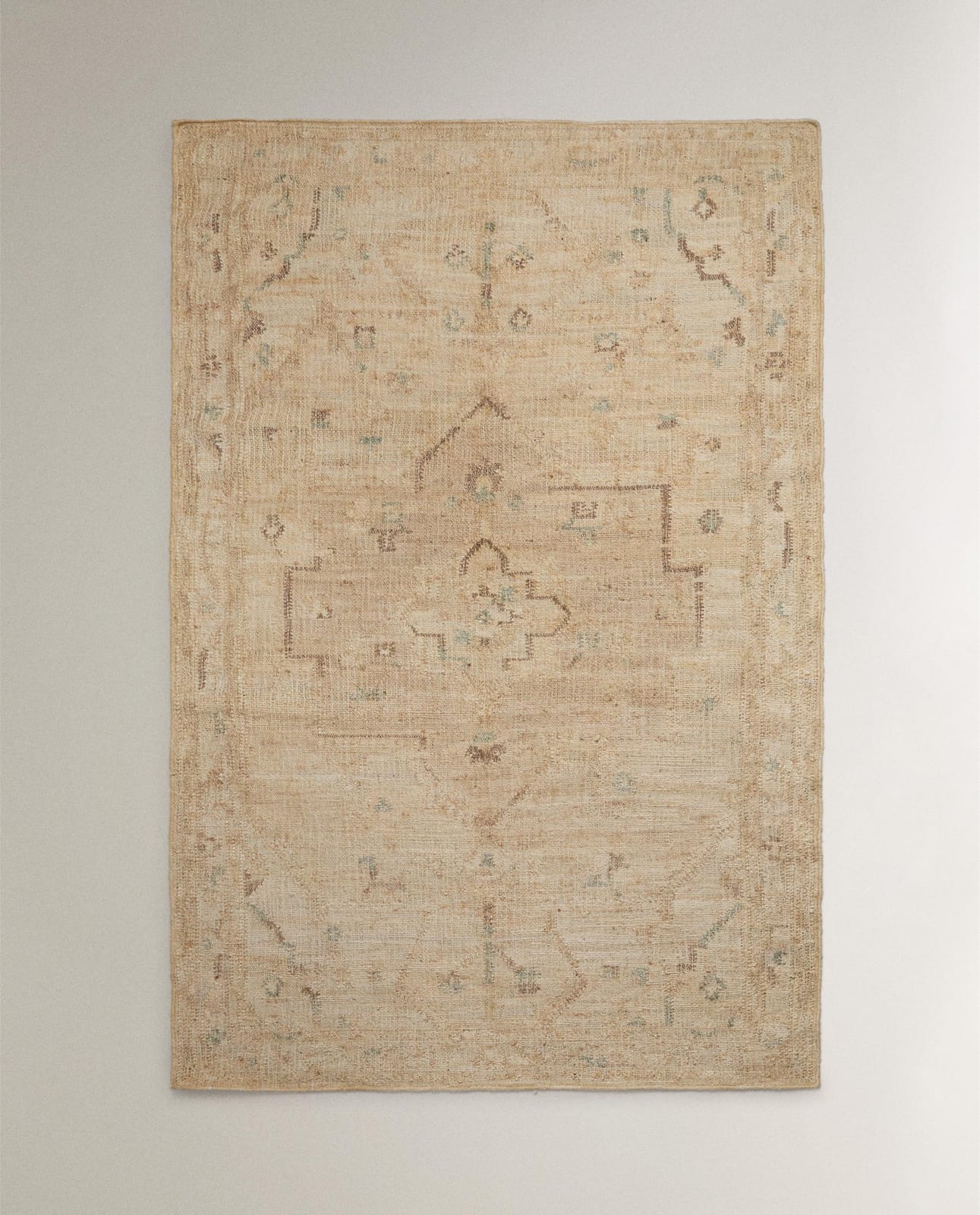 Ковер ZARA HOME джутовый в стиле винтаж JASNOBEŻOWY 160 x 230 cm